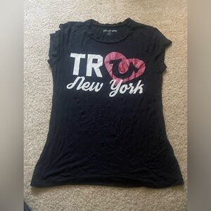 Women’s true religion tshirt medium black